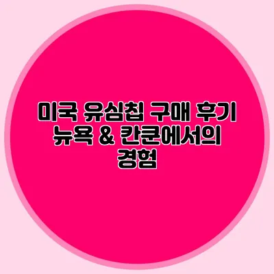 미국 유심칩 구매 후기: 뉴욕 & 칸쿤에서의 경험